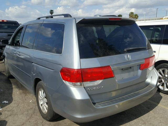 5FNRL38638B033967 - 2008 HONDA ODYSSEY EX BLUE photo 3