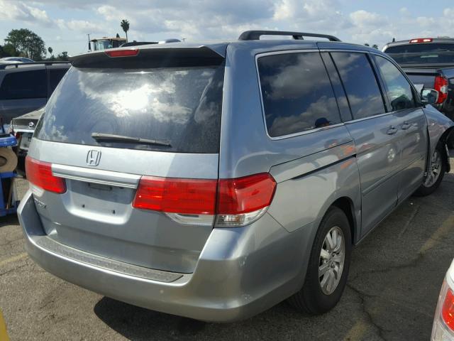 5FNRL38638B033967 - 2008 HONDA ODYSSEY EX BLUE photo 4