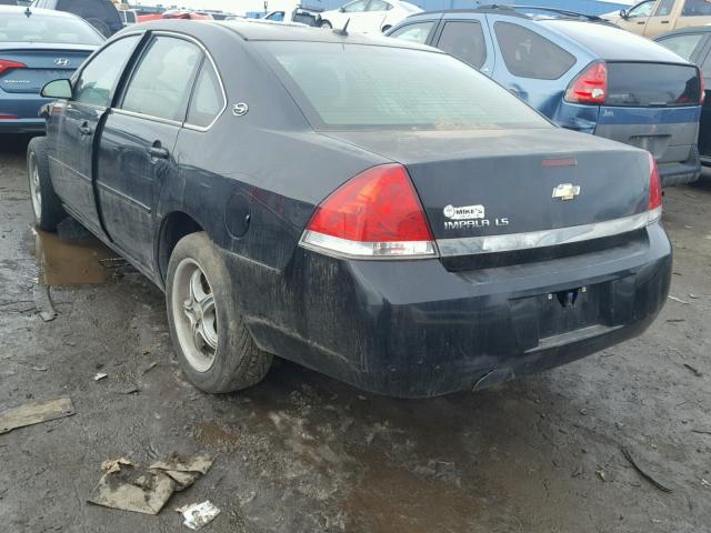 2G1WB58K179165667 - 2007 CHEVROLET IMPALA LS BLACK photo 3