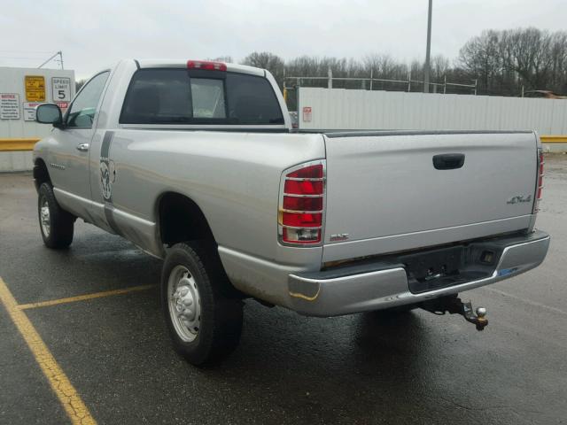 3D7KS26D85G764101 - 2005 DODGE RAM 2500 S SILVER photo 3