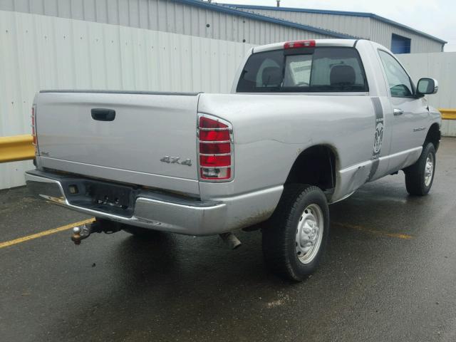 3D7KS26D85G764101 - 2005 DODGE RAM 2500 S SILVER photo 4