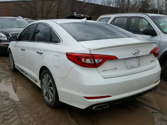 5NPE34AF5GH419790 - 2016 HYUNDAI SONATA SPO WHITE photo 3