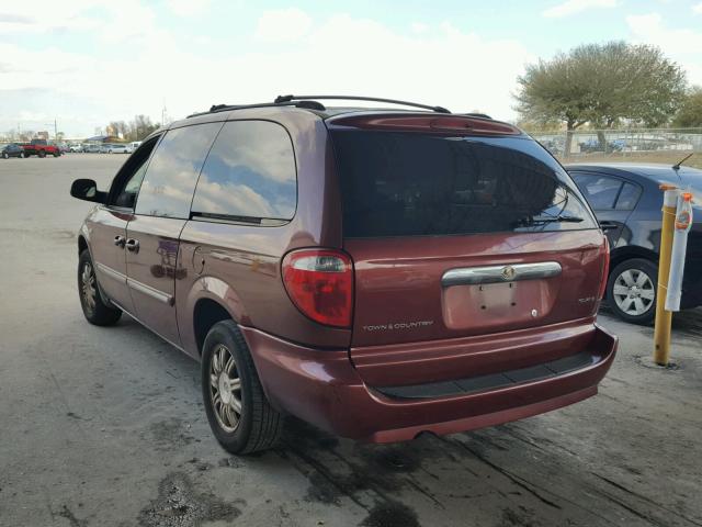 2A4GP54L57R184907 - 2007 CHRYSLER TOWN & COU BURGUNDY photo 3