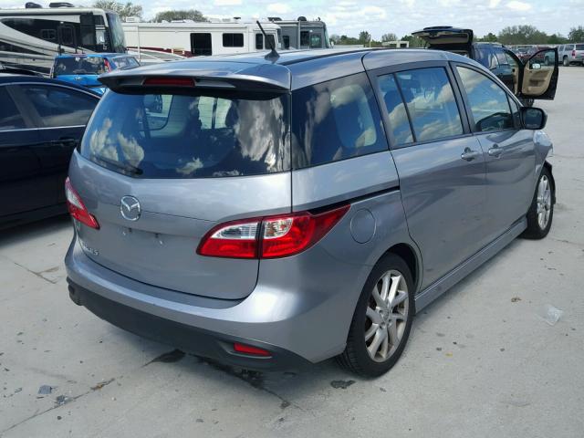 JM1CW2CLXC0105369 - 2012 MAZDA 5 GRAY photo 4