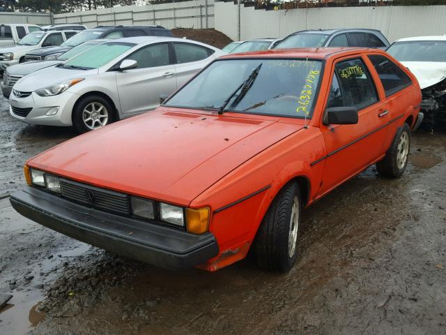 WVWCA0534DK035096 - 1983 VOLKSWAGEN SCIROCCO D ORANGE photo 2