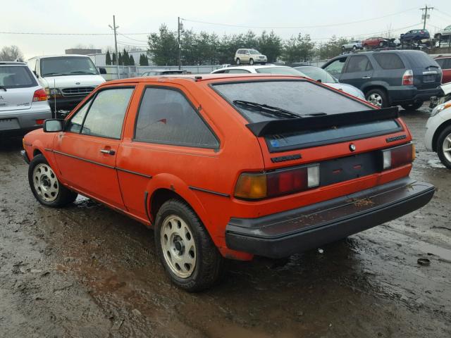 WVWCA0534DK035096 - 1983 VOLKSWAGEN SCIROCCO D ORANGE photo 3