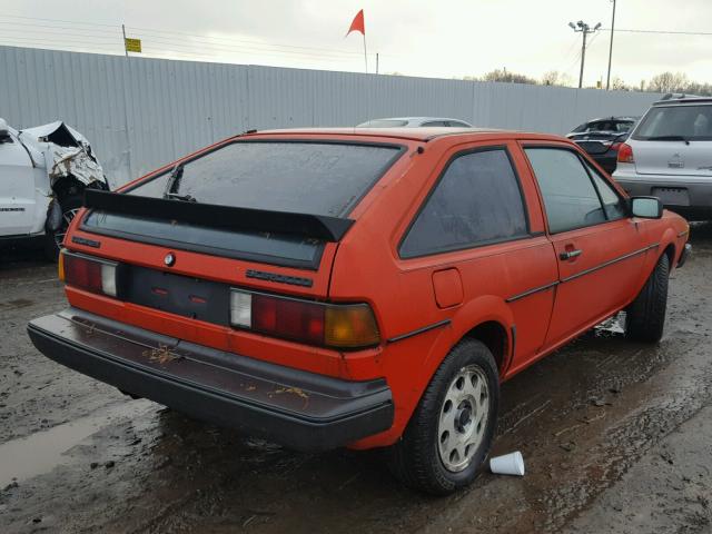 WVWCA0534DK035096 - 1983 VOLKSWAGEN SCIROCCO D ORANGE photo 4