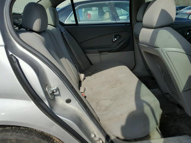 1G1ZS57N37F104840 - 2007 CHEVROLET MALIBU LS SILVER photo 6