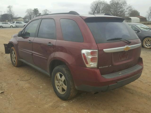 2CNDL23F986299524 - 2008 CHEVROLET EQUINOX LS MAROON photo 3