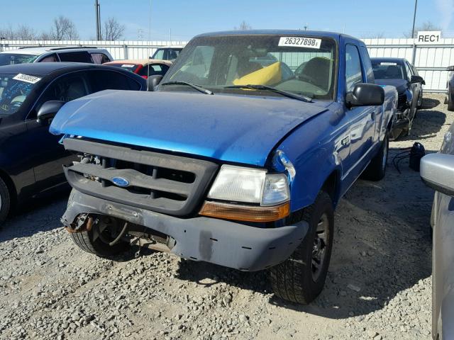 1FTYR14V7XPB14129 - 1999 FORD RANGER SUP BLUE photo 2