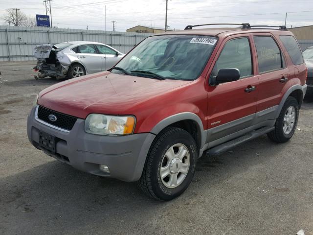 1FMYU04171KC25088 - 2001 FORD ESCAPE XLT MAROON photo 2