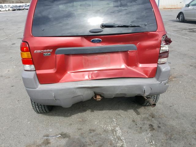 1FMYU04171KC25088 - 2001 FORD ESCAPE XLT MAROON photo 9