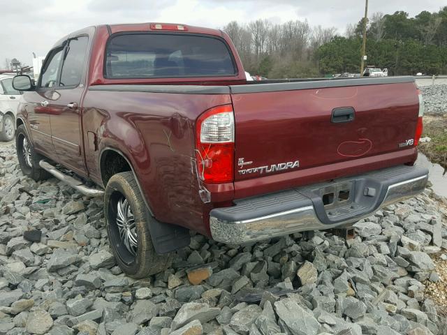 5TBET34136S535243 - 2006 TOYOTA TUNDRA DOU RED photo 3