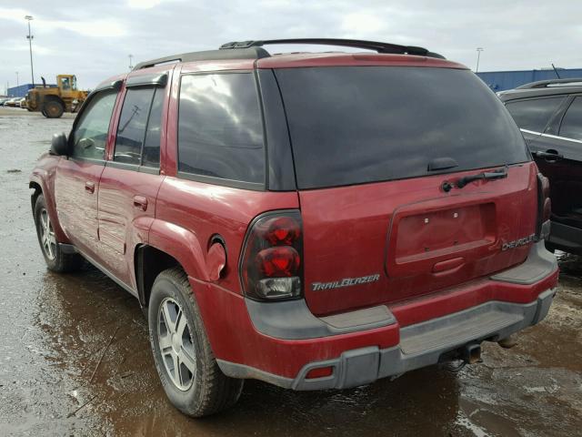 1GNDT13SX42277803 - 2004 CHEVROLET TRAILBLAZE RED photo 3