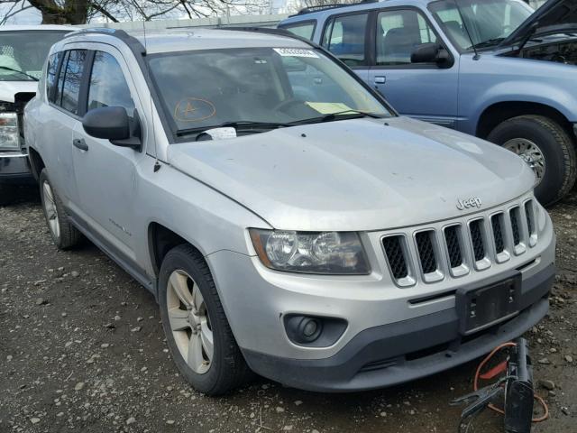 1C4NJCBA6ED562883 - 2014 JEEP COMPASS SP SILVER photo 1