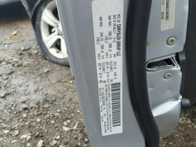 1C4NJCBA6ED562883 - 2014 JEEP COMPASS SP SILVER photo 10