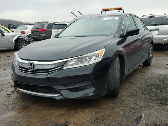 1HGCR2F3XGA184319 - 2016 HONDA ACCORD LX BLACK photo 2