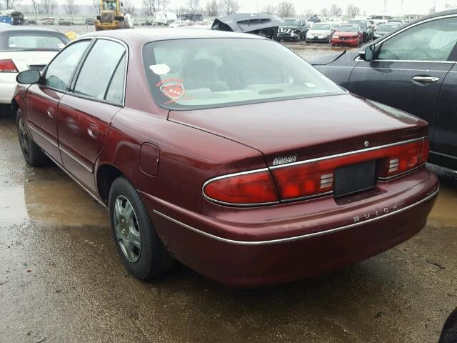 2G4WS52J311123901 - 2001 BUICK CENTURY CU MAROON photo 3