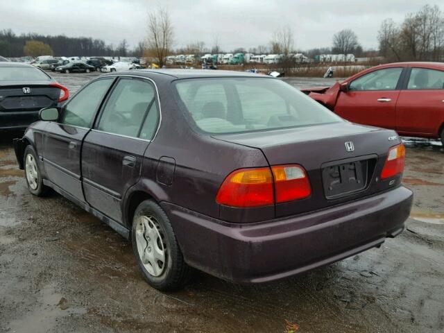 1HGEJ8642YL022041 - 2000 HONDA CIVIC EX Bənövşəyi foto 3