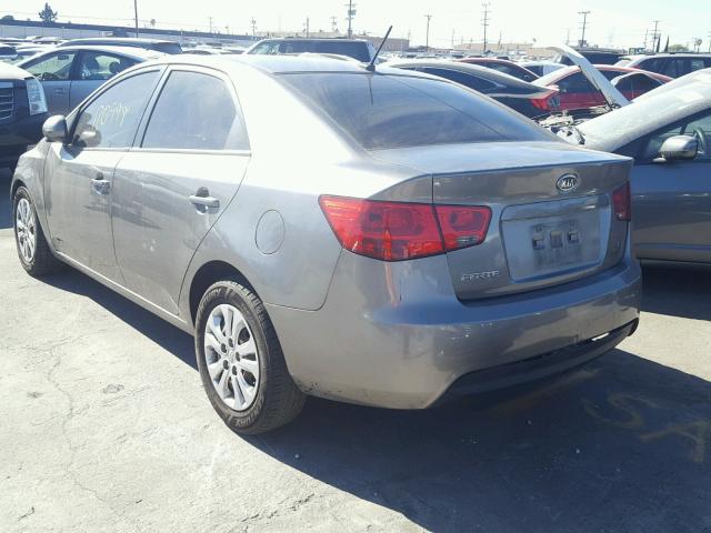 KNAFU4A25B5455502 - 2011 KIA FORTE EX CHARCOAL photo 3