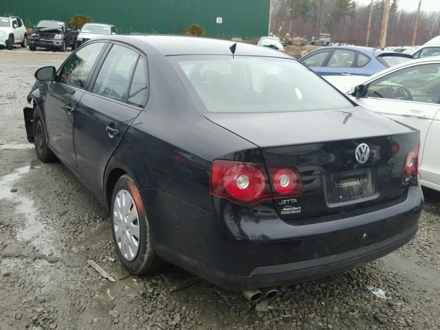 3VWJX7AJ9AM089594 - 2010 VOLKSWAGEN JETTA S BLACK photo 3