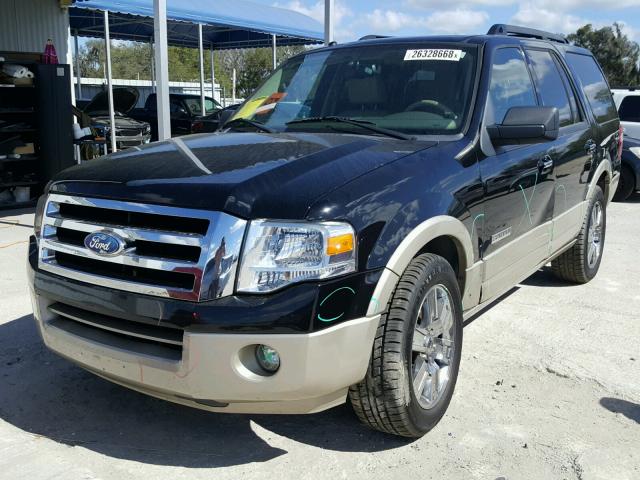 1FMFU17538LA87209 - 2008 FORD EXPEDITION BLACK photo 2