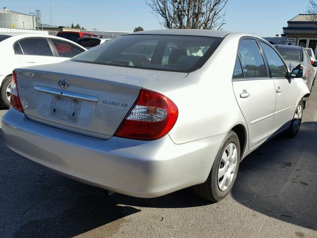 4T1BE32K64U371894 - 2004 TOYOTA CAMRY LE SILVER photo 4