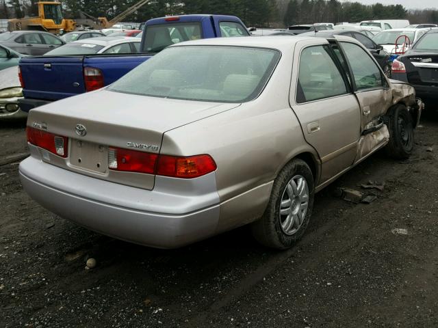 4T1BG22K91U777913 - 2001 TOYOTA CAMRY CE TAN photo 4