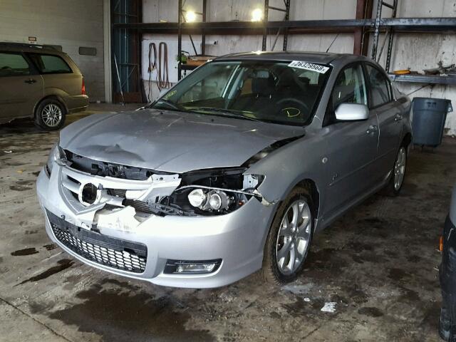 JM1BK323881800417 - 2008 MAZDA 3 S SILVER photo 2