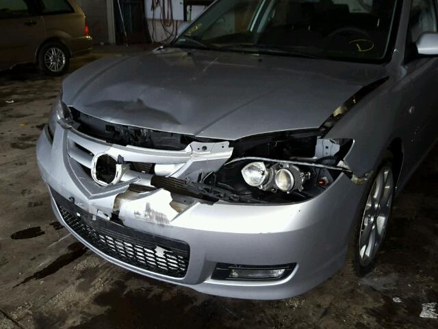 JM1BK323881800417 - 2008 MAZDA 3 S SILVER photo 9