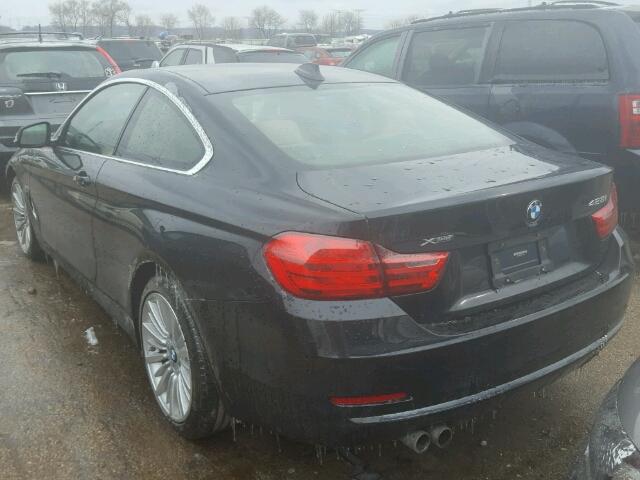 WBA3N5C51EF717446 - 2014 BMW 428 XI BLACK photo 3