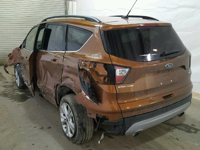 1FMCU9GD4HUA11419 - 2017 FORD ESCAPE SE ORANGE photo 3