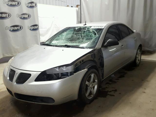 1G2ZG57N984179228 - 2008 PONTIAC G6 BASE SILVER photo 2