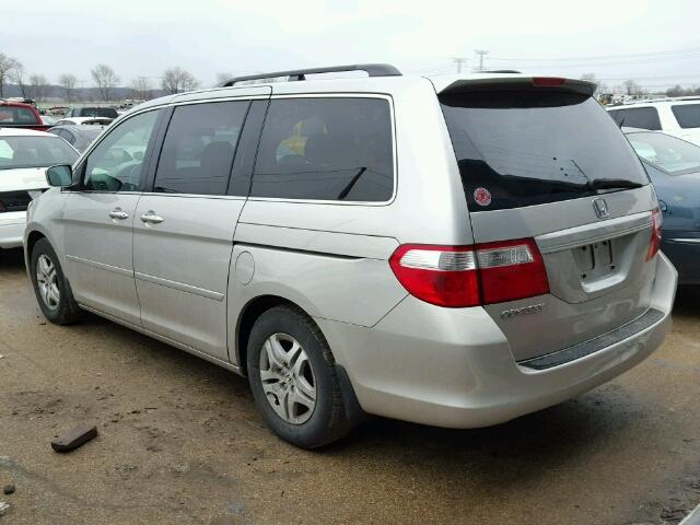 5FNRL38676B090363 - 2006 HONDA ODYSSEY EX SILVER photo 3