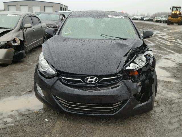 KMHDH4AE9CU201075 - 2012 HYUNDAI ELANTRA GL BLACK photo 7