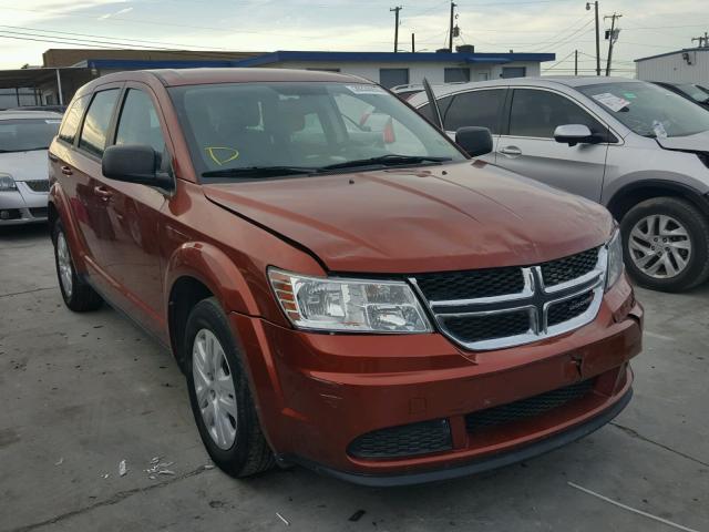 3C4PDCAB6ET268520 - 2014 DODGE JOURNEY SE ORANGE photo 1