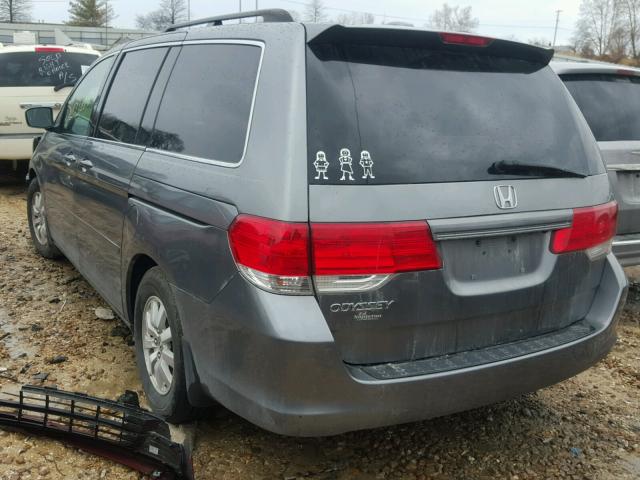 5FNRL38639B027815 - 2009 HONDA ODYSSEY EX GRAY photo 3