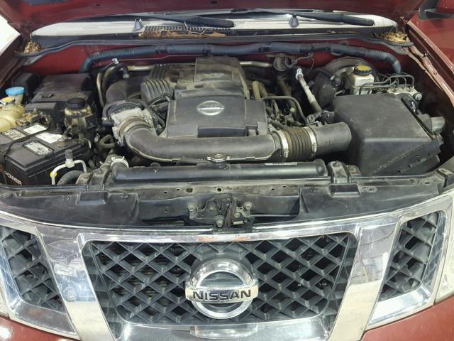 5N1AR18U28C617168 - 2008 NISSAN PATHFINDER RED photo 7