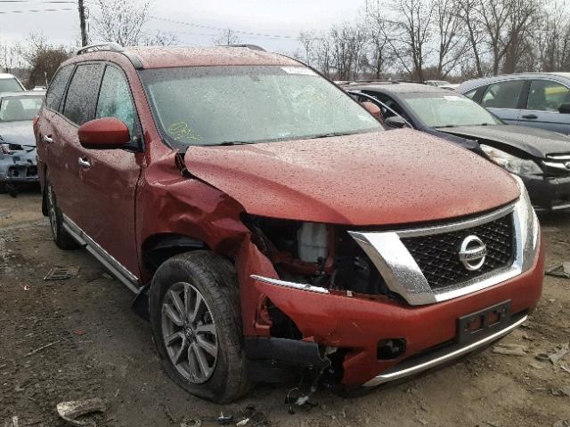 5N1AR2MMXEC654394 - 2014 NISSAN PATHFINDER RED photo 1