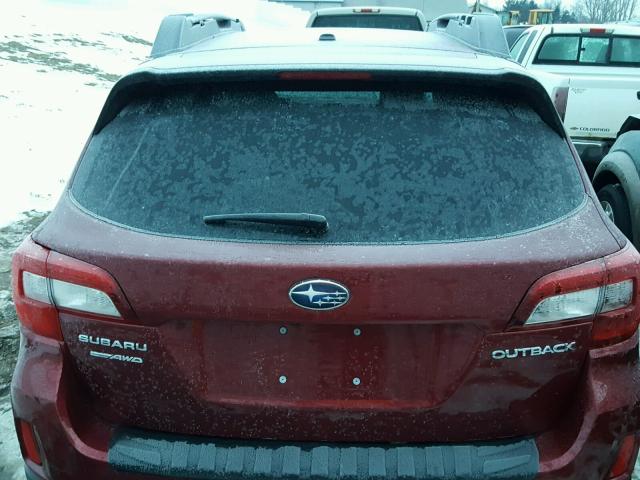 4S4BSBCC2F3206220 - 2015 SUBARU OUTBACK 2. BURGUNDY photo 9