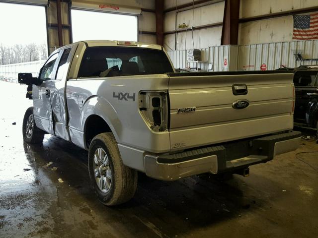 1FTEX1E80AKE49478 - 2010 FORD F150 SUPER SILVER photo 3