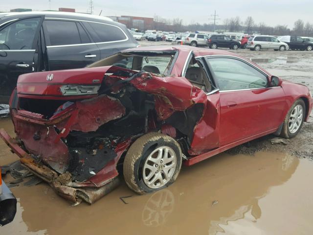 1HGCG22521A007851 - 2001 HONDA ACCORD EX RED photo 4