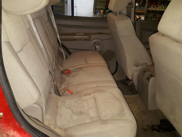 1J8HG48K26C188113 - 2006 JEEP COMMANDER მუქწითელი ფოტო 6