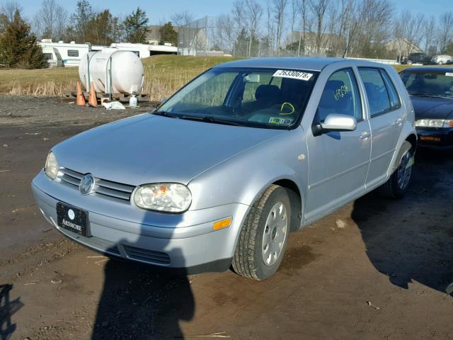 9BWFL61J554036641 - 2005 VOLKSWAGEN GOLF GL SILVER photo 2