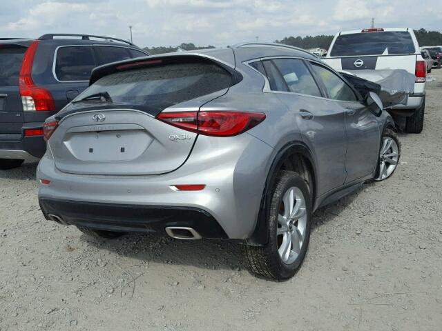 SJKCH5CP0HA020019 - 2017 INFINITI QX30 BASE SILVER photo 4