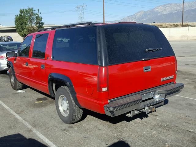 3GNEC16R3XG255540 - 1999 CHEVROLET SUBURBAN C RED photo 3