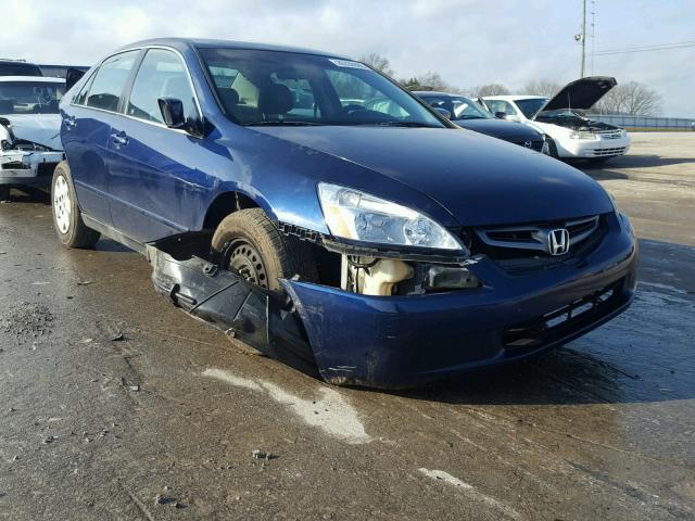 3HGCM56354G709090 - 2004 HONDA ACCORD LX BLUE photo 1