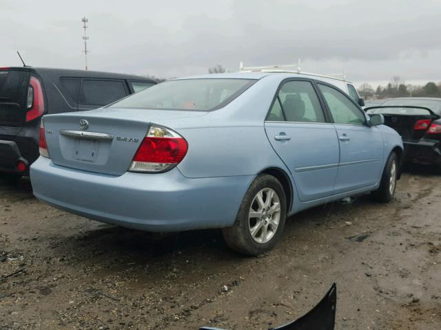 4T1BE30K16U683496 - 2006 TOYOTA CAMRY LE BLUE photo 4