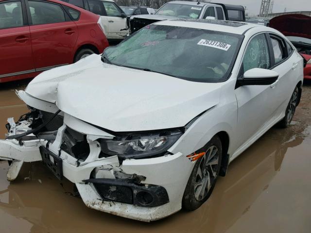 19XFC2F87HE031193 - 2017 HONDA CIVIC EX WHITE photo 2