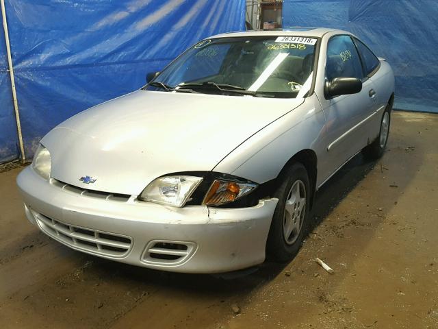 1G1JC124227147909 - 2002 CHEVROLET CAVALIER SILVER photo 2